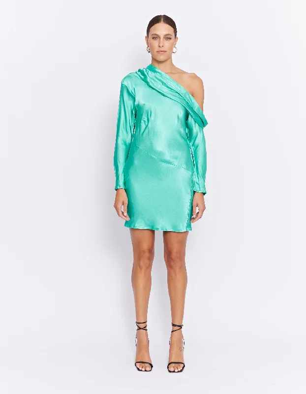 Casual mini dress for daytime-YAZMIN MINI DRESS | GREEN