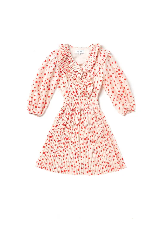 Mini dress with zen vibes-The Blanche Dress MINI - Flocking Dot