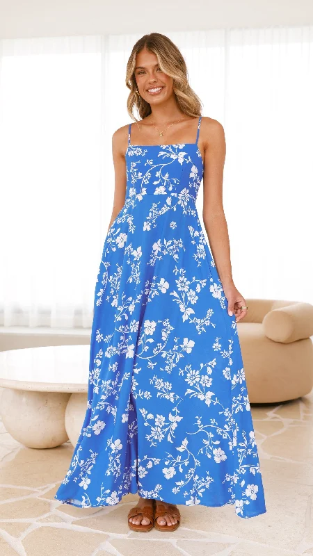 Maxi dress with tulip hem-Jaylene Maxi Dress - Caro Collection