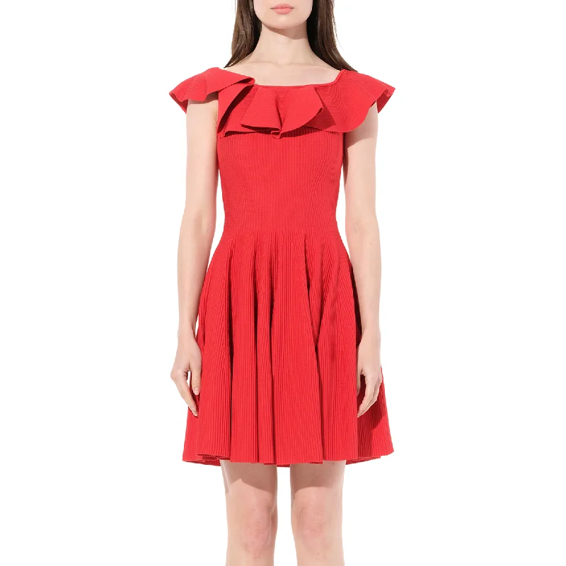 Mini dress for a night out-Stretch Mini Dress in Red