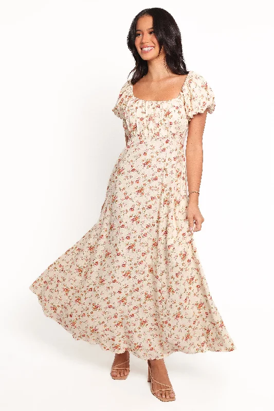 Maxi dress with layered ruffles-Marnie Maxi Dress - Femme Floral