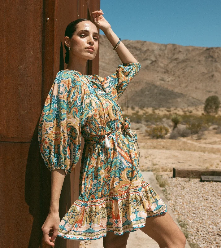 Mini dress with funky flair-Magdalena Mini Dress | Las Palmas