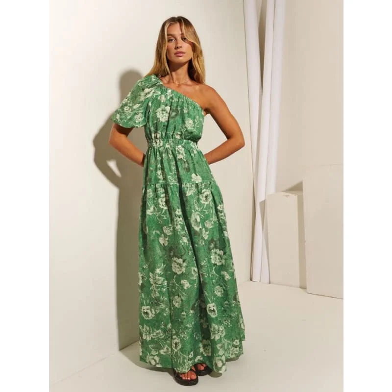 Maxi dress with retro vibe-Khalo Maxi Dress