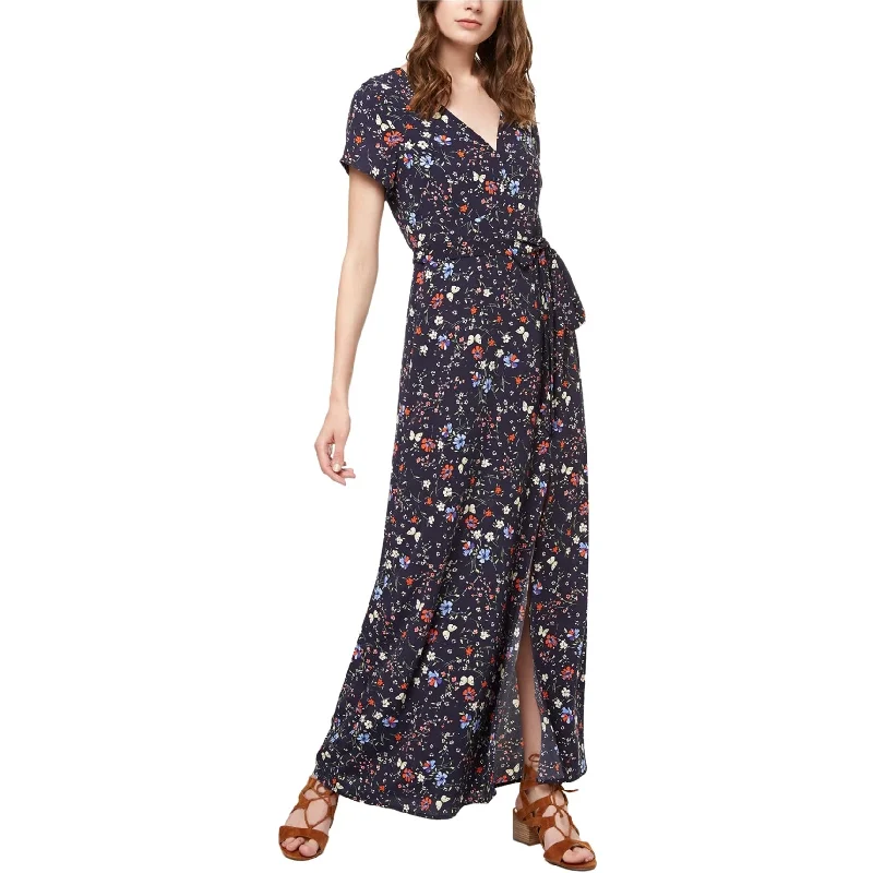 Maxi dress with classic stripes-Sanctuary Clothing Womens Printed Maxi Dress, Blue, Small