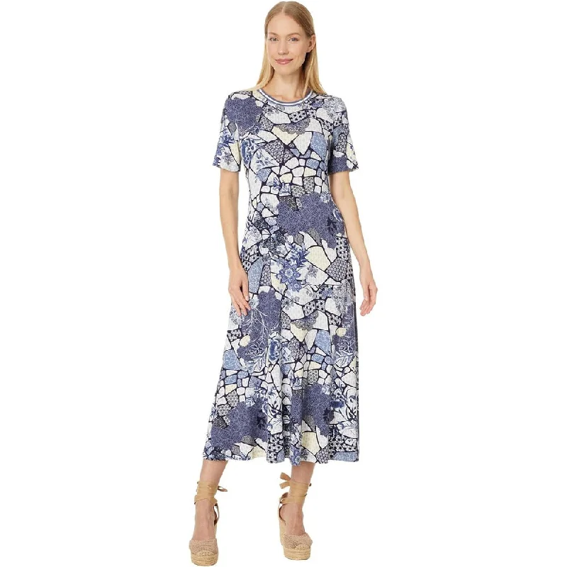 Midi dress with funky flair-Johnny Was Women's Moonlight Glass Tee Dress Midi