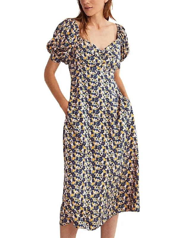 Midi dress with halter neck-Boden Sweetheart Midi Tea Dress