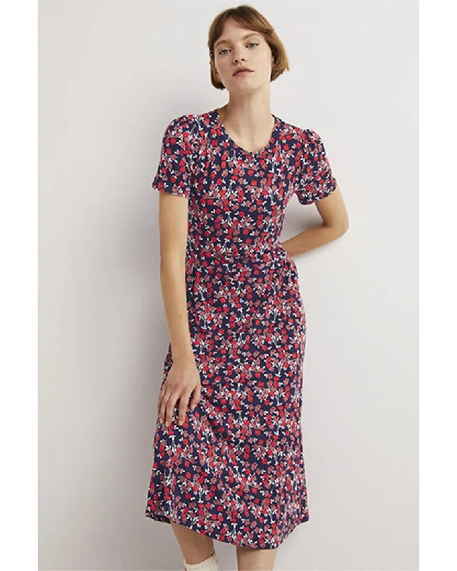 Midi dress with wild prints-Boden Lucinda Jersey Midi Dress