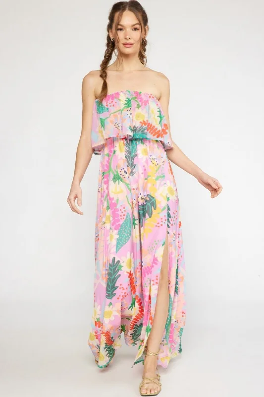 Maxi dress with embroidered flowers-A Thousand Dreams Maxi Dress