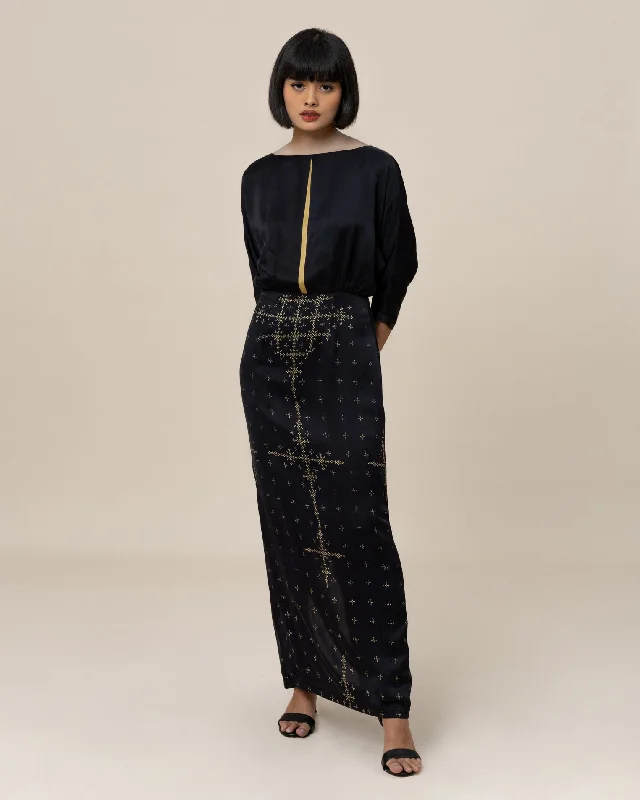 Maxi dress with patchwork design-ANGKASA - Sinar Dress