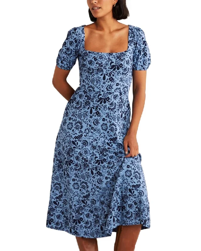 Midi dress with funky flair-Boden Short Sleeve Jersey Midi Dress