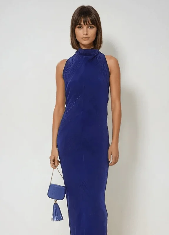 Maxi dress with bohemian vibes-Kore Maxi Dress Yves Klein Blue