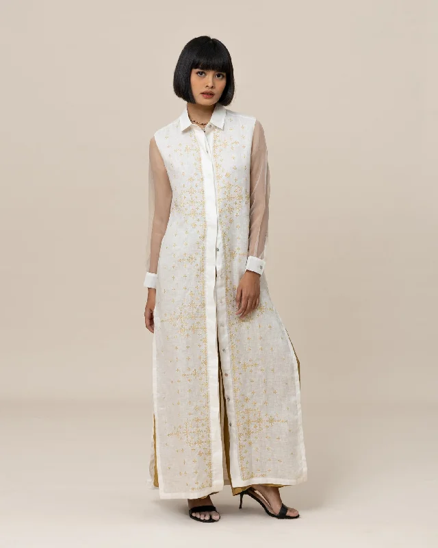 Maxi dress with open back-ANGKASA - Long Shirt Dress