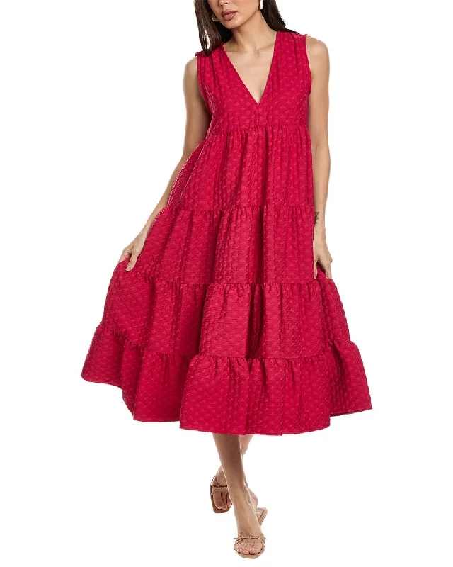 Midi dress with polka dots-Merlette Chelsea Midi Dress