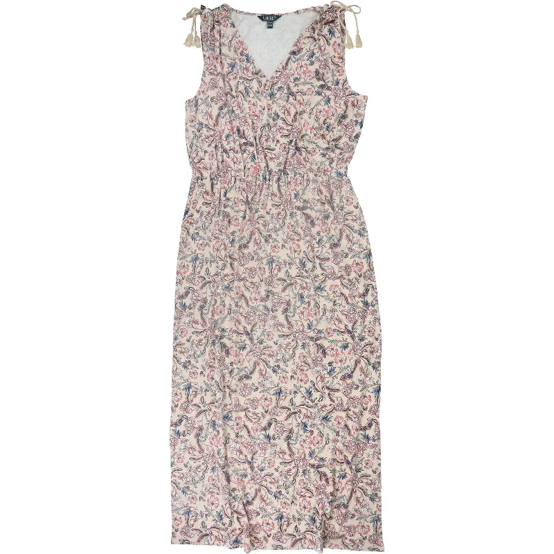 Maxi dress with zen vibes-Ralph Lauren Womens Floral Maxi Dress, Pink, X-Large