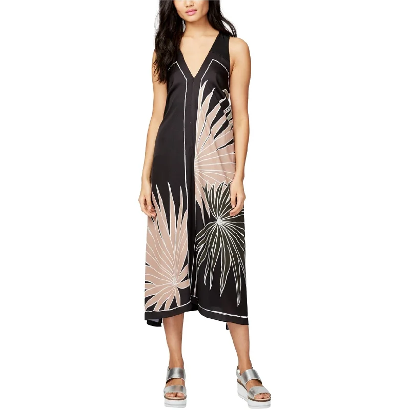 Maxi dress with adjustable straps-Rachel Roy Womens Cross Back Maxi Dress