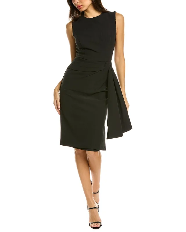 Midi dress with open back-Kay Unger Raven Midi Dress