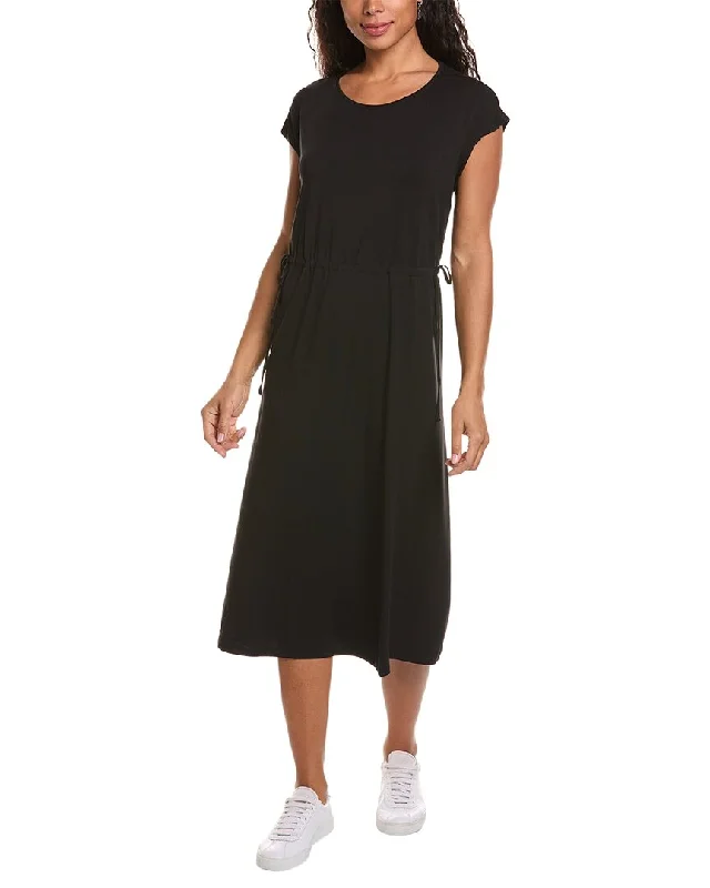 Midi dress with plunging neckline-EILEEN FISHER Jewel Neck Midi Dress