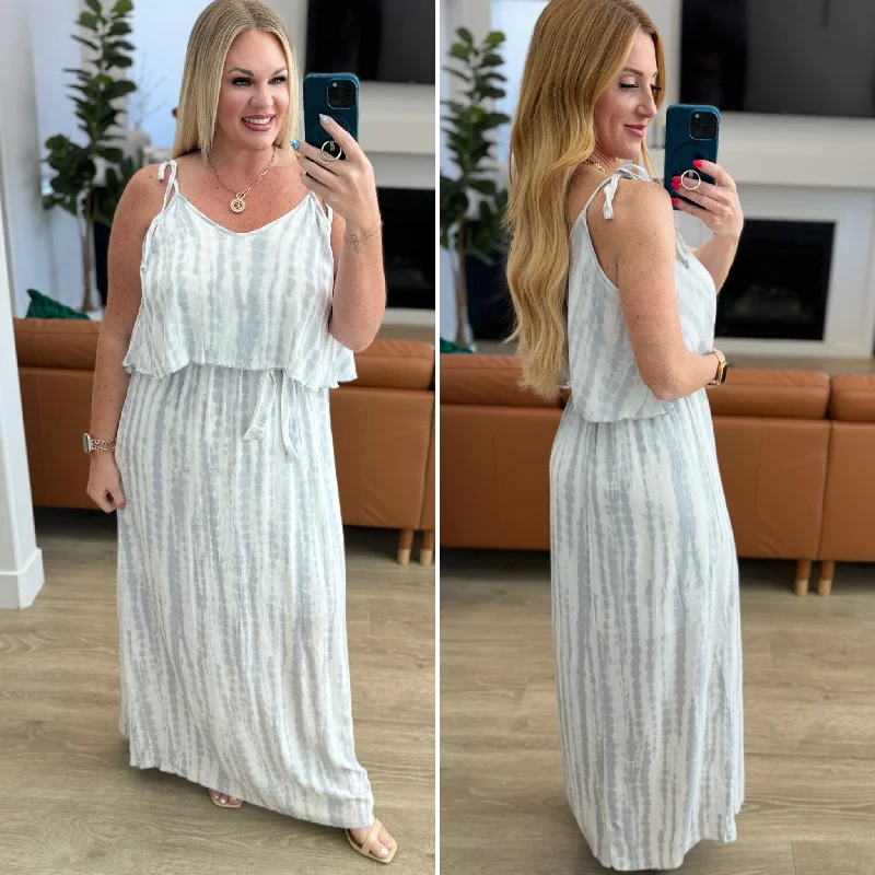 Maxi dress with animal print-No More Grey Skies Maxi Dress