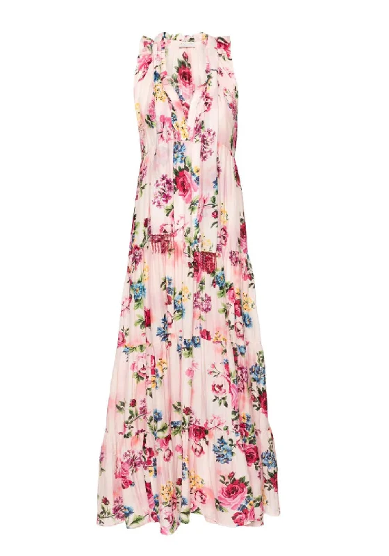 Maxi dress with bustier top-Ludovica Long Dress Serie Rose