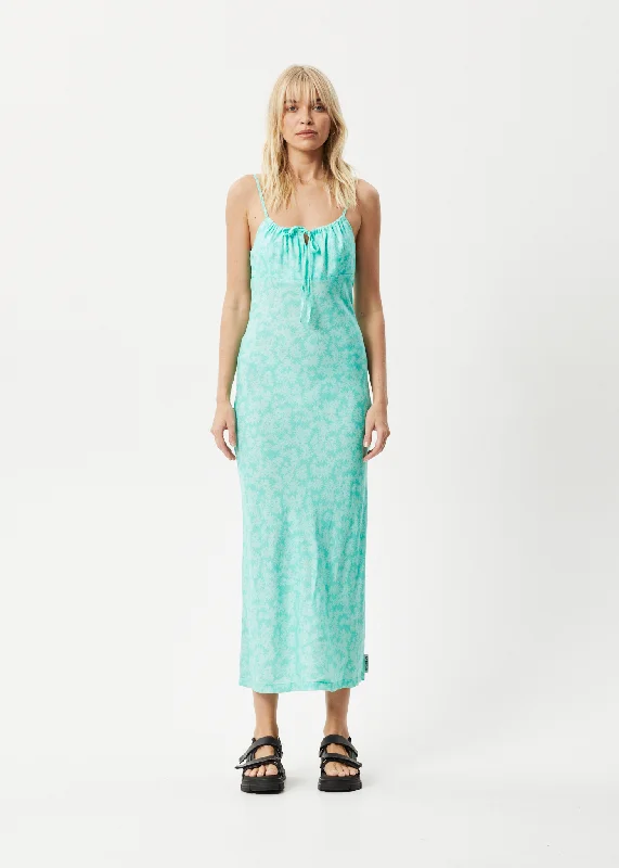 Maxi dress with animal motifs-AFENDS Womens Benny - Maxi Dress - Jade Daisy