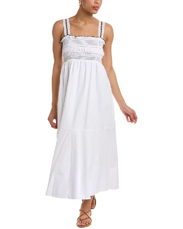 Midi dress with spaghetti straps-1.STATE Smocked Midi Dress