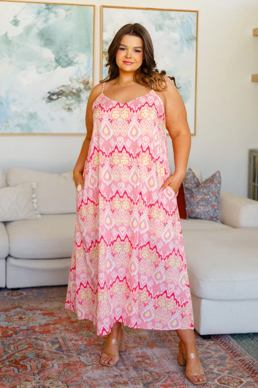 Maxi dress with drawstring waist-Can't Go Wrong Maxi Dress