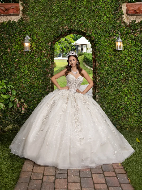 Applique Strapless Ball Gown by LizLuo Fiesta 56532