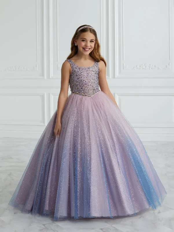 Girls Beaded Ombre Tulle Gown by Tiffany Princess 13676