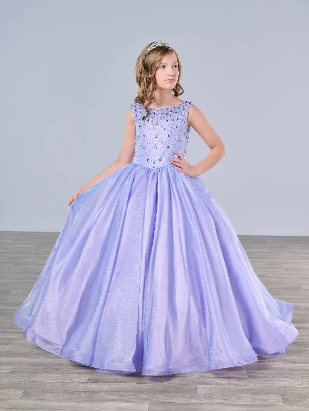 Girls Organza Sleeveless Gown by Tiffany Princess 13793